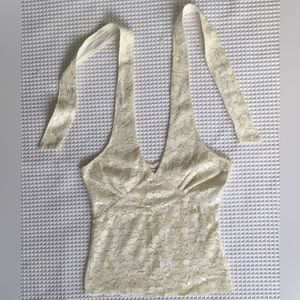 Just Cavalli lace halter top